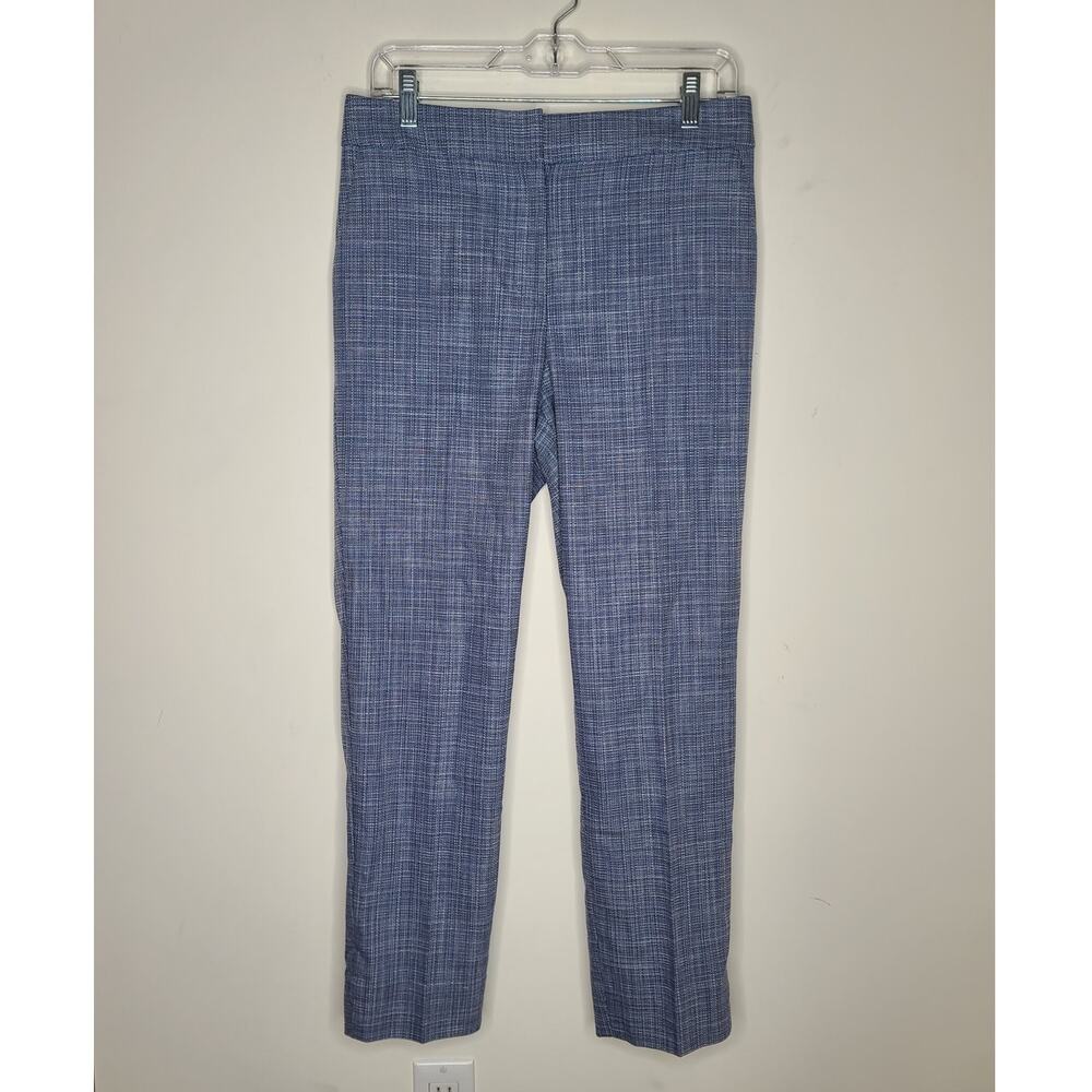 NWT Talbots blue flat front split hem dress office career pants - 4